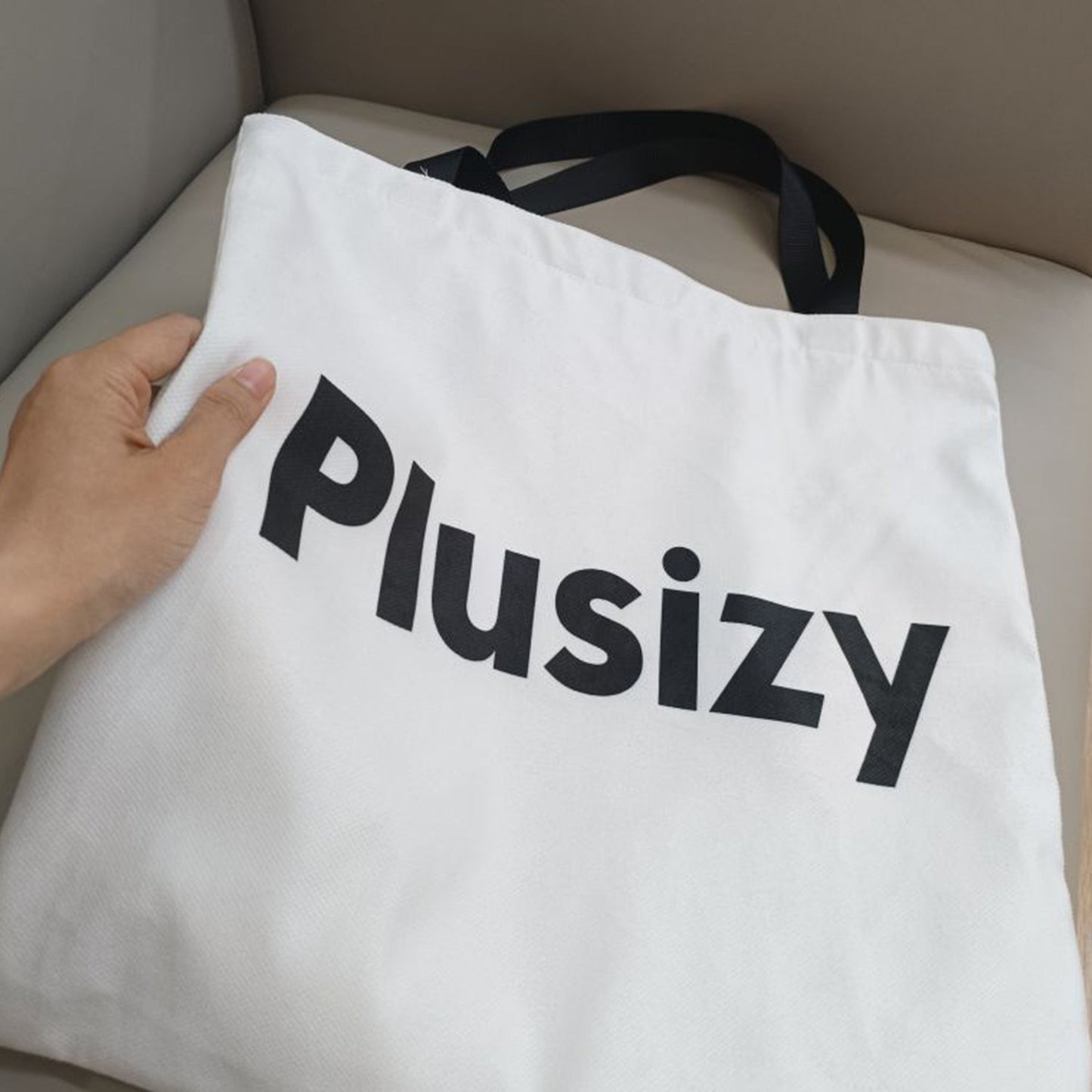 PLUSIZY Zippered Canvas Bag - Gifts for Mom from Daughter Son, Mom Gifts for Mother's Day, Birthday - Gifts for Wife from Husband, Wife Gifts for Mother's Day